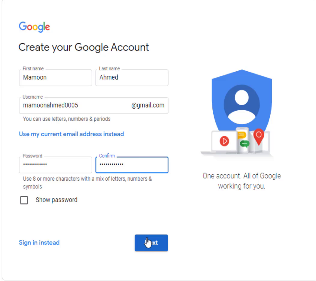 Create Your Gmail Account